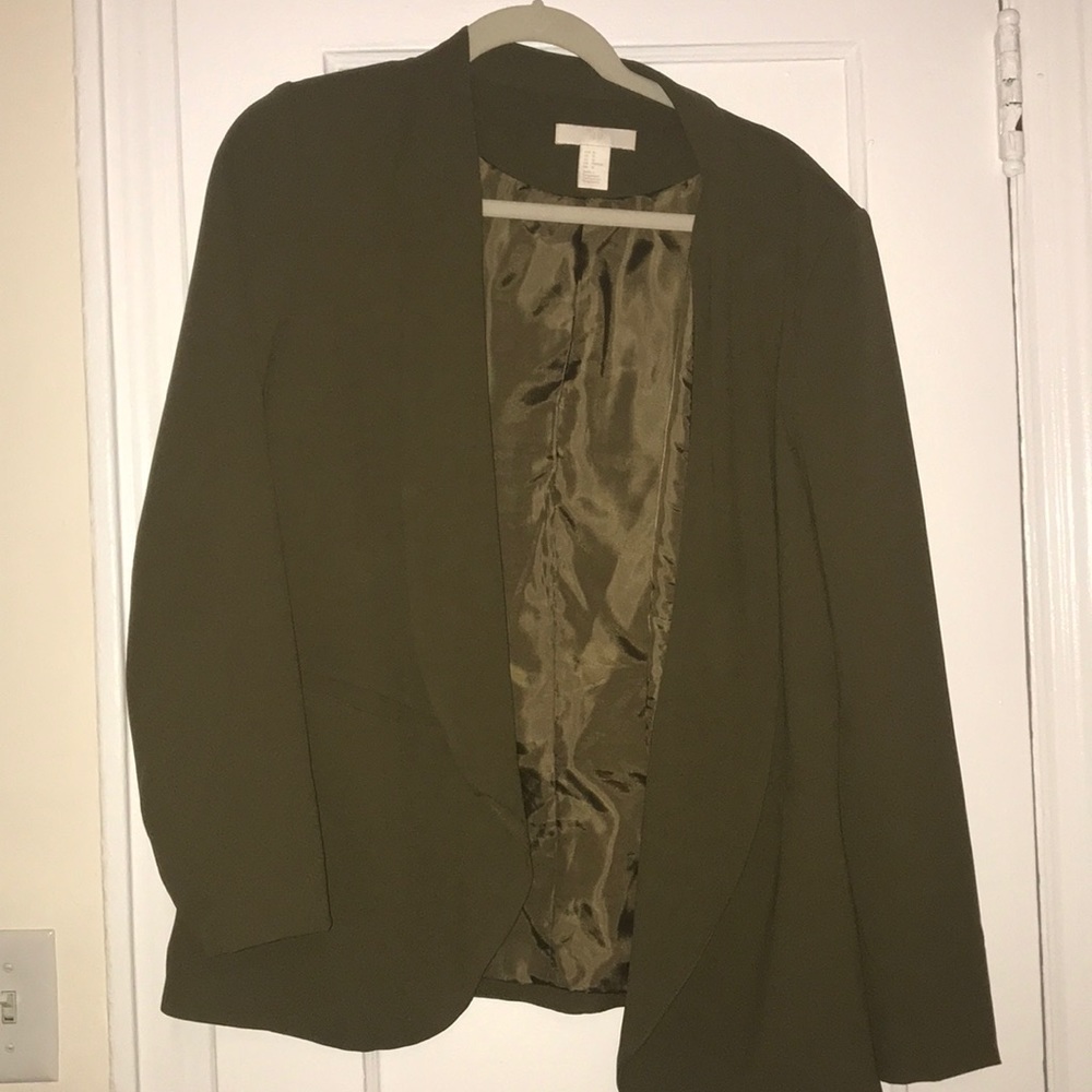 H&M blazer size 12 Green